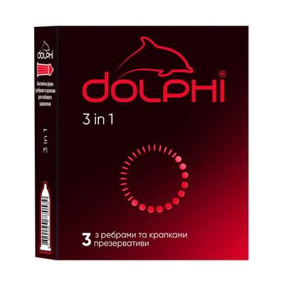 Презервативи Dolphi 3 in 1 3 шт.