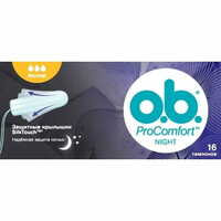 Тампоны гигиенические O.B. ProComfort Night Normal ночные 16 шт.