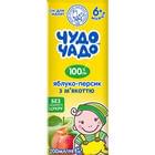 Сік фруктовий дитячий Чудо-чадо Яблуко-персик з м'якоттю без цукру 200 мл