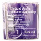 Бинт еластичний Lauma модель 1 компресійний середньої розтяжності 3 м х 8 см