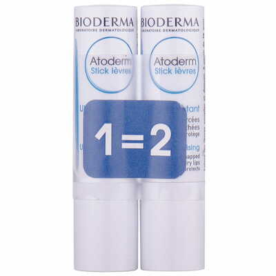 Набор Bioderma стик для губ Atoderm duo для сухой и чувствительной кожи 4 г 2 шт.
