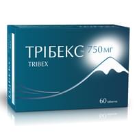 Трибекс таблетки по 750 мг №60 (6 блистеров х 10 таблеток)