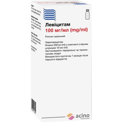 Левіцитам розчин орал. 100 мг/мл по 300 мл (флакон)