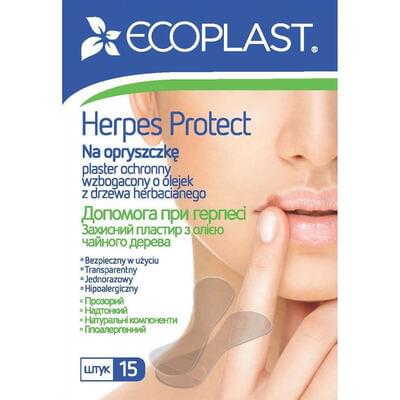 Пластырь медицинский Ecoplast Помощь при герпесе 15 шт.