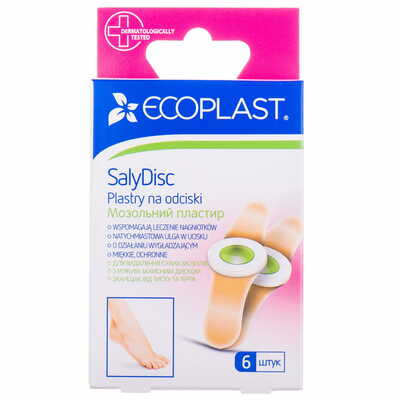 Пластир мозольний Ecoplast СаліДиск для видалення мозолів 6 шт.