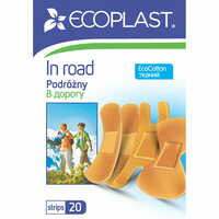 Пластир медичний Ecoplast В дорогу набір на тканинній основі 20 шт.
