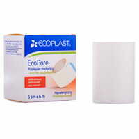 Пластир медичний Ecoplast ЕкоПор на нетканій основі гіпоалергенний 5 см x 500 см 1 шт.
