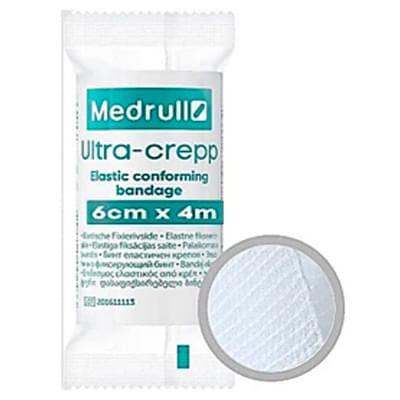 Бинт эластичный Medrull Ultra-Crepp фиксирующий нестерильный 6 см х 4 м