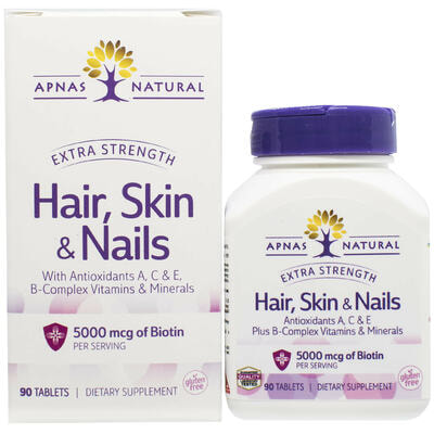 Apnas Natural Экстра Сила волос, кожи и ногтей таблетки №90