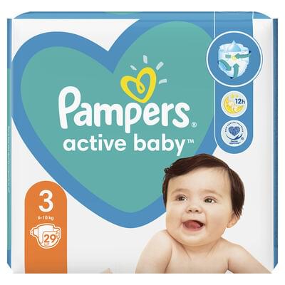 Підгузки Pampers Active Baby розмір 3, 6-10 кг, 29 шт.