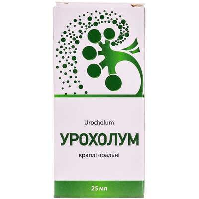 Урохолум краплі орал. по 25 мл (флакон)