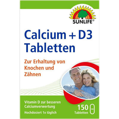 Sunlife Кальций + Витамин Д3 таблетки №150 (флакон)