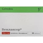 Купить Венлаксор таблетки по 75 мг №30 (3 блистера х 10 таблеток) Венлаксор таблетки по 75 мг №30 (3 блистера х 10 таблеток)