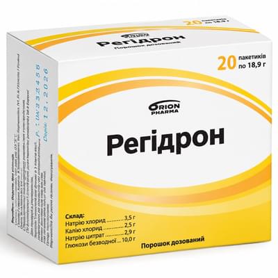 Регидрон порошок по 18,9 г №20 (пакеты)