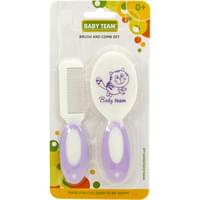 Набір дитячий Baby Team 7106 гребінець + щітка натуральна від народження