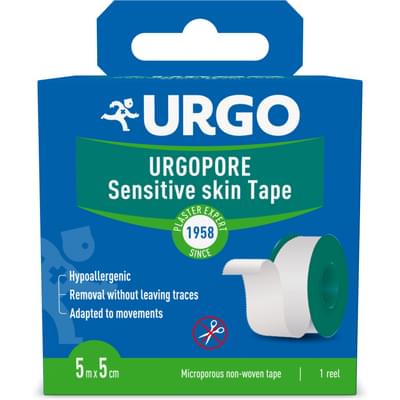 Пластырь медицинский Urgopore на бумажной основе 5 м х 5 см 1 шт.
