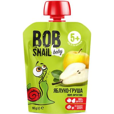Пюре фруктове Bob Snail Яблуко-груша з 5-ти місяців 90 г