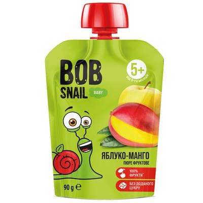 Пюре фруктовое Bob Snail Яблоко-манго с 5-ти месяцев 90 г
