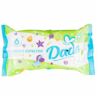Серветки вологі дитячі Dada з екстрактом алое 60 шт.