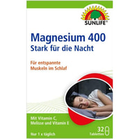 Sunlife Магній 400 для здорового сну таблетки №32 (блістер)