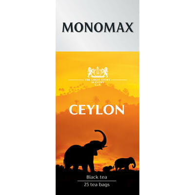 Чай чорний Monomax Ceylon цейлонський у фільтр-пакетах по 1,5 г 25 шт.