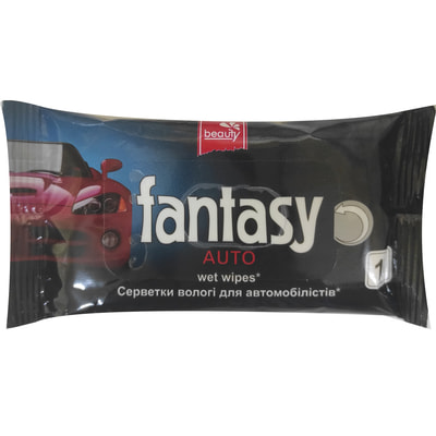 Серветки вологі Fantasy Beauty для автомобілістів 15 шт.