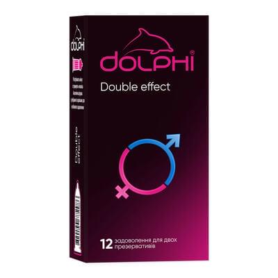 Презервативы Dolphi Double effect 12 шт.