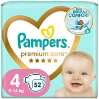 Подгузники Pampers Premium Care Maxi размер 4, 9-14 кг, 52 шт.