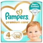 Подгузники Pampers Premium Care Maxi размер 4, 9-14 кг, 52 шт.