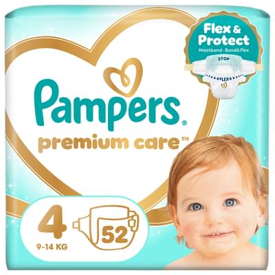 Подгузники Pampers Premium Care Maxi размер 4, 9-14 кг, 52 шт.