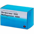Метфогама таблетки по 1000 мг №120 (8 блістерів х 15 таблеток)