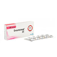 Еналозид 25 таблетки 10 мг / 25 мг №20 (2 блістери х 10 таблеток)