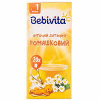 Фіточай дитячий Bebivita Ромашковий по 1,5 г №20 (фільтр-пакети)