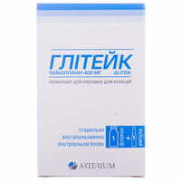 Глітейк ліофілізат д/ін. по 400 мг (флакон + розчинник по 3,2 мл)