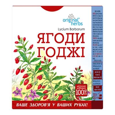 Годжи ягоды Organic Herbs по 100 г (коробка с внутр. пакетом)