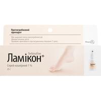 Ламикон спрей накож. 1% по 25 г (флакон)