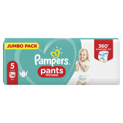 Підгузки-трусики Pampers Pants Junior розмір 5, 12-17 кг, 48 шт.