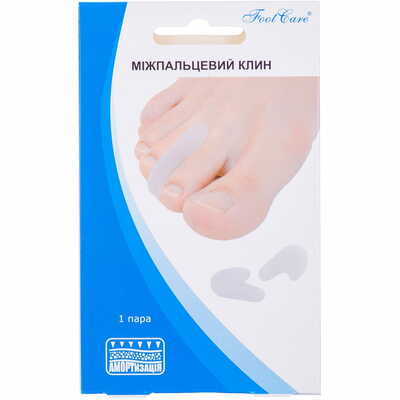 Клин силиконовый Foot Care SA-9011 межпальцевый размер S до 34 пара