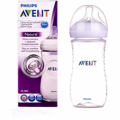 Бутылочка для кормления Avent SCF 696/17 Natural из полипропилена с 3-х месяцев 330 мл