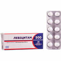 Левицитам таблетки по 500 мг №30 (3 блистера х 10 таблеток)