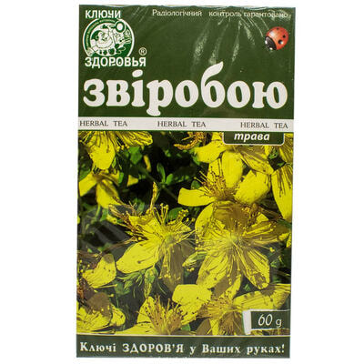 Звіробою трава Ключі Здоров`я по 60 г (коробка з внутр. пакетом)