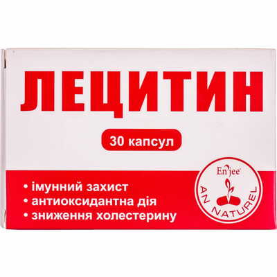 Лецитин Enjee капсулы по 1200 мг №30 (3 блистера х 10 капсул)