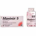 Манинил таблетки по 5 мг №120 (флакон)