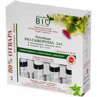 Био-сыворотка для волос Bio Pharma Репейная 2 в 1 во флаконах по 10 мл 7 шт.
