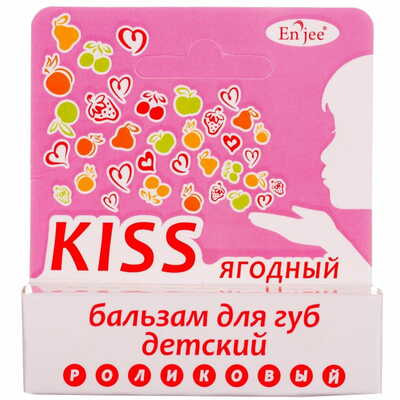 Бальзам для губ детский Enjee Kiss Ягодный поцелуй 6 мл