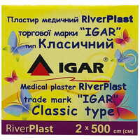 Пластырь медицинский IGAR RiverPlast Классический на тканевой основе 2 см х 500 см 1 шт.