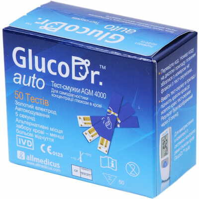 Тест-смужки для глюкометра GlucoDr auto AGM 4000 50 шт.